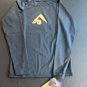 NWT Kanu Surf Girl's UPF 50+ Long Sleeved Active Swim Shirt Size 10 rash guard